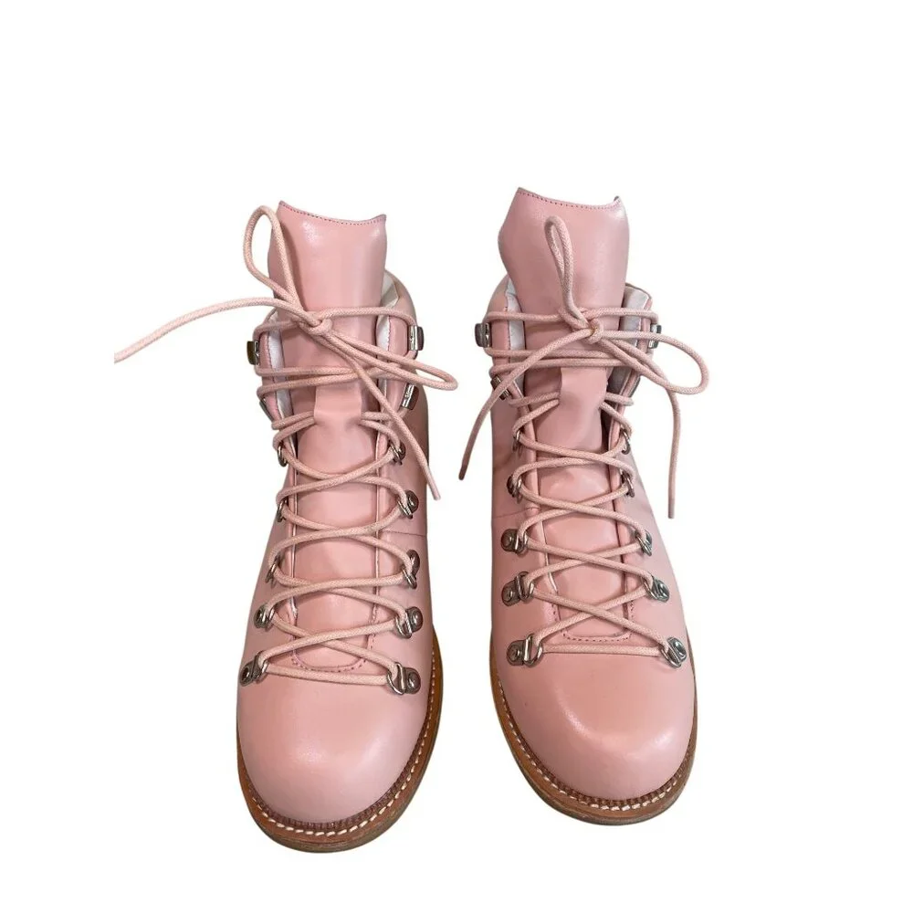 Jeffrey Campbell + Free People Cascade Canyon Leather Lace Up Hiker Boots W's 10 - Picture 13 of 17